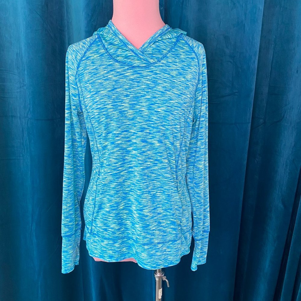 Tangerine Space Dye Pullover Hoodie Mint - Picture 2 of 13